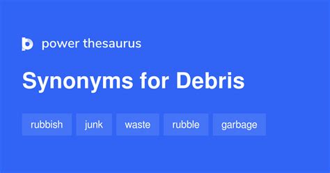 debris thesaurus|debris .